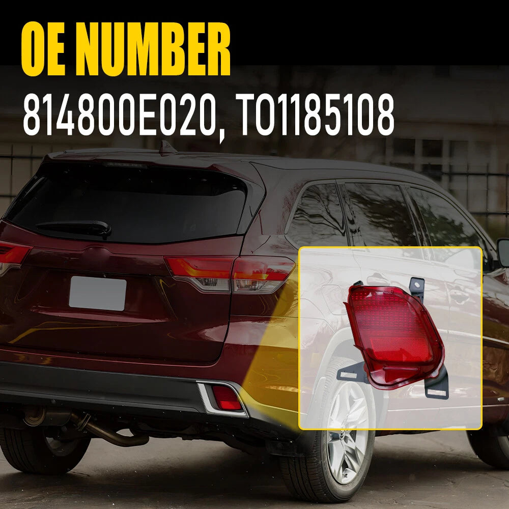 Rear Bumper Reflector Lamp for Toyota Highlander (2014-2019)