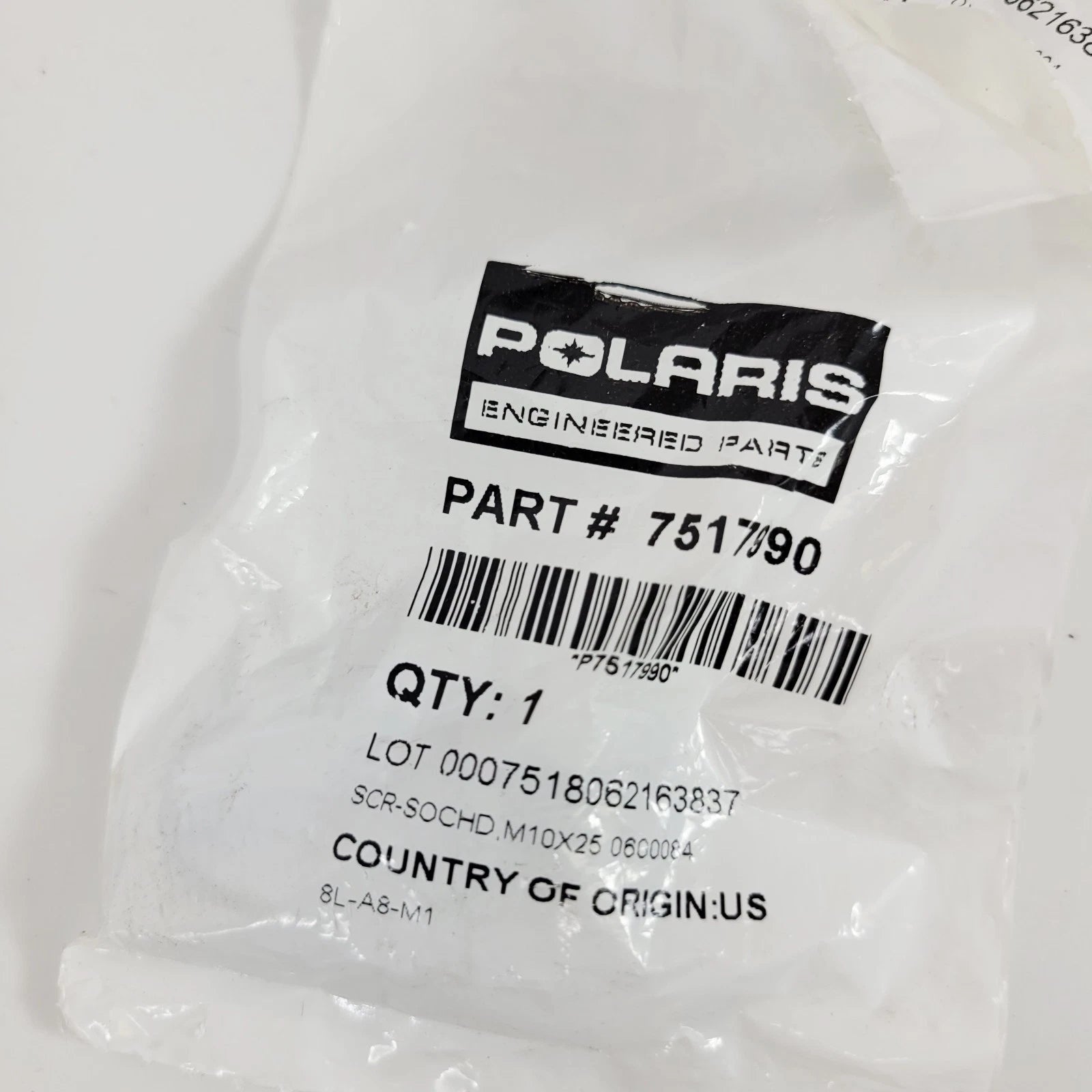 Screw M10x25 for Polaris (OEM Part 7157990)