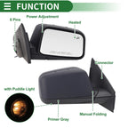 6 Pins Right Driver Side Door Mirror for Ford Edge (2008–2010)