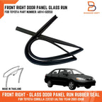 Front Right Door Glass Run Channel Seal for Toyota Corolla Sedan (01-08)