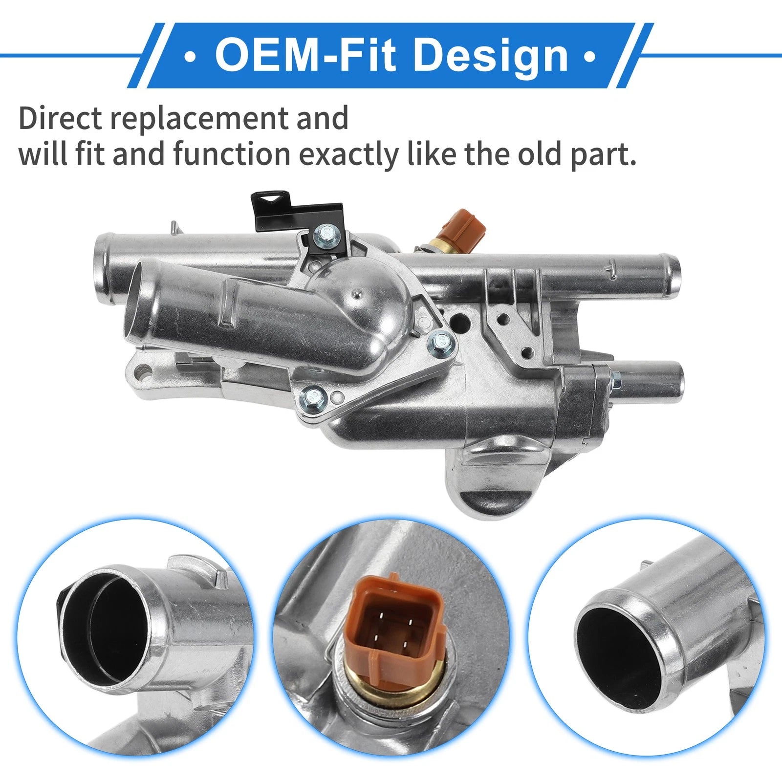Upgraded Aluminum Thermostat Housing for Hyundai Sonata (2008–2010) No.256002G600