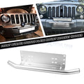 License Plate Mount Bracket for Universal Silver Front Bumper (Off-Road)