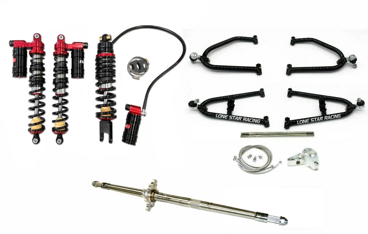 Lonestar Sport +2 +1 Arms + Axle + Elka Legacy Shocks for Honda TRX250R (1986–1989)
