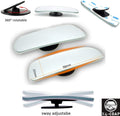 2X Wide Angle Convex Rear Side View Blind Spot Mirrors for Universal Fit