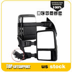 Chrome Tow Mirrors for Ford F250 F350 F450 F550 (2008–2016)