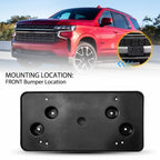 Front License Plate Frame Tag Bracket Holder for Chevrolet Suburban (2021–2023)