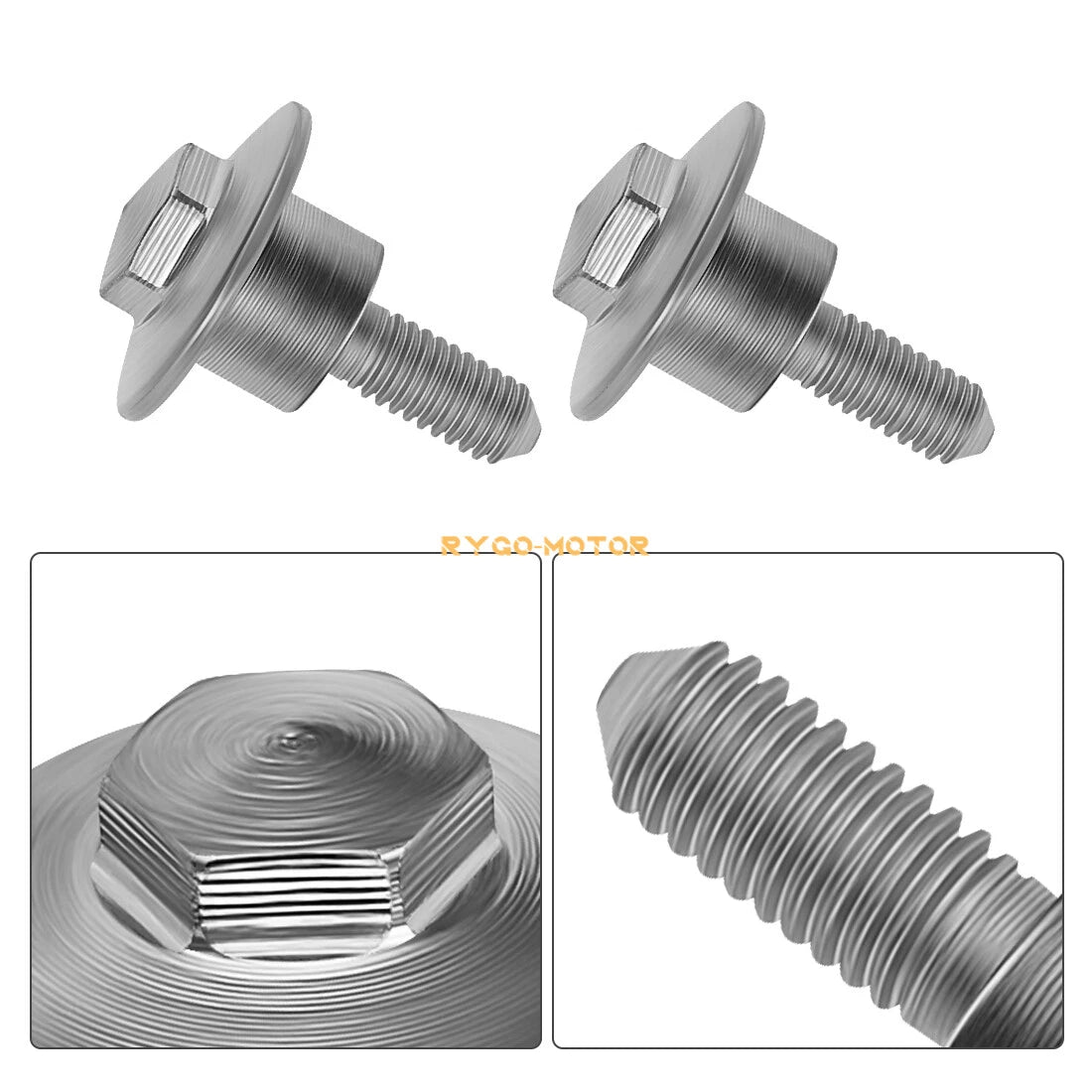 2 Cylinder Head Valve Cover Bolts 90002-MEB-670 for Honda CRF450R CRF450X TRX450R (2002–2023)