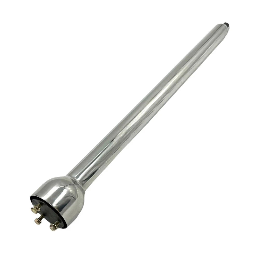Polished Stainless Steel Steering Column with 3 Bolt Adapter for Universal (—)