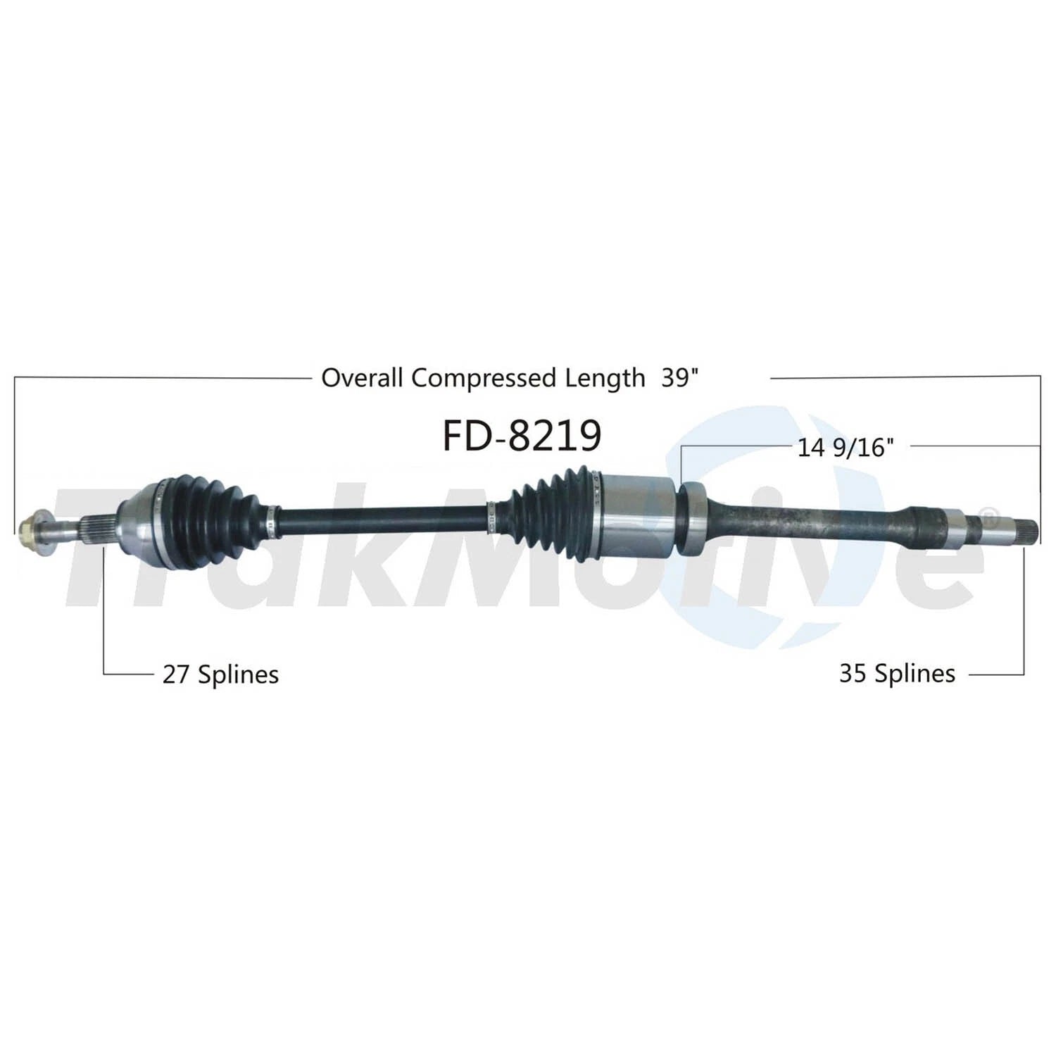 CV Axle Shaft for Ford Fusion Lincoln MKZ (2013–2015) SurTrack FD8219