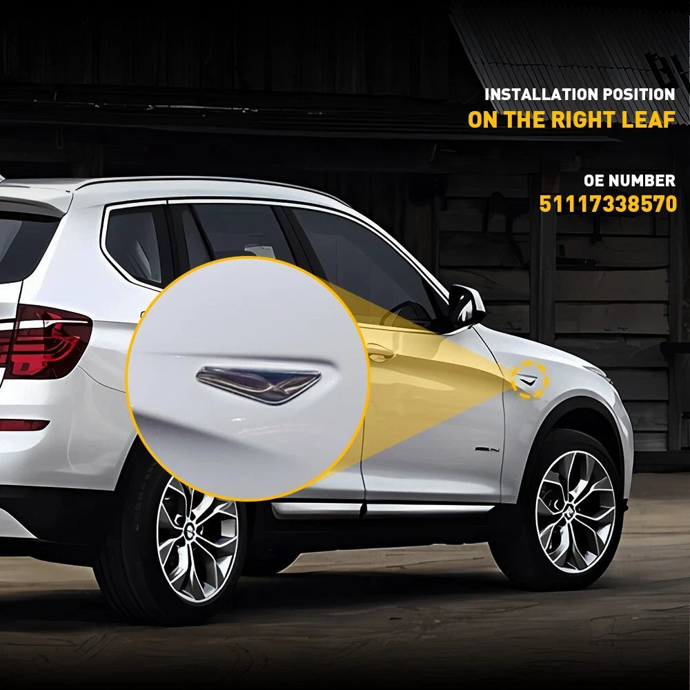 Chrome Fender Emblem Moulding for BMW X3 X4 (2015–2017)