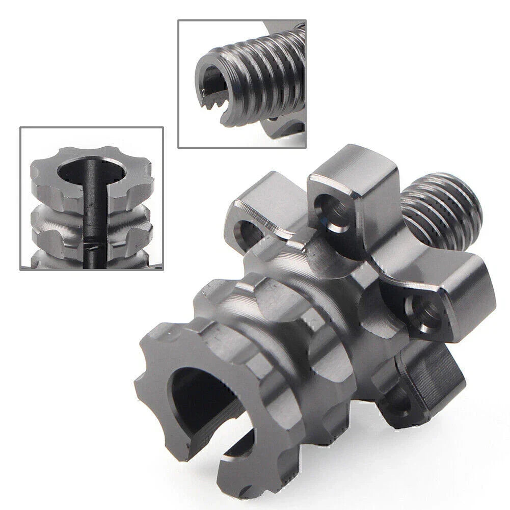 CNC M8 Clutch Brake Cable Adjuster Screw for Motorcycle Dirt Bike Grey