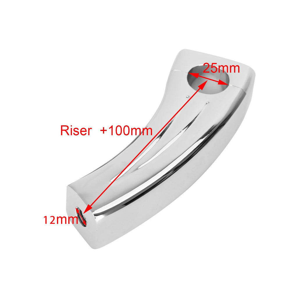 4.5" Handlebar Risers for Honda VTX, Shadow, Suzuki Intruder, Boulevard, Kawasaki T9 (2000–2023)