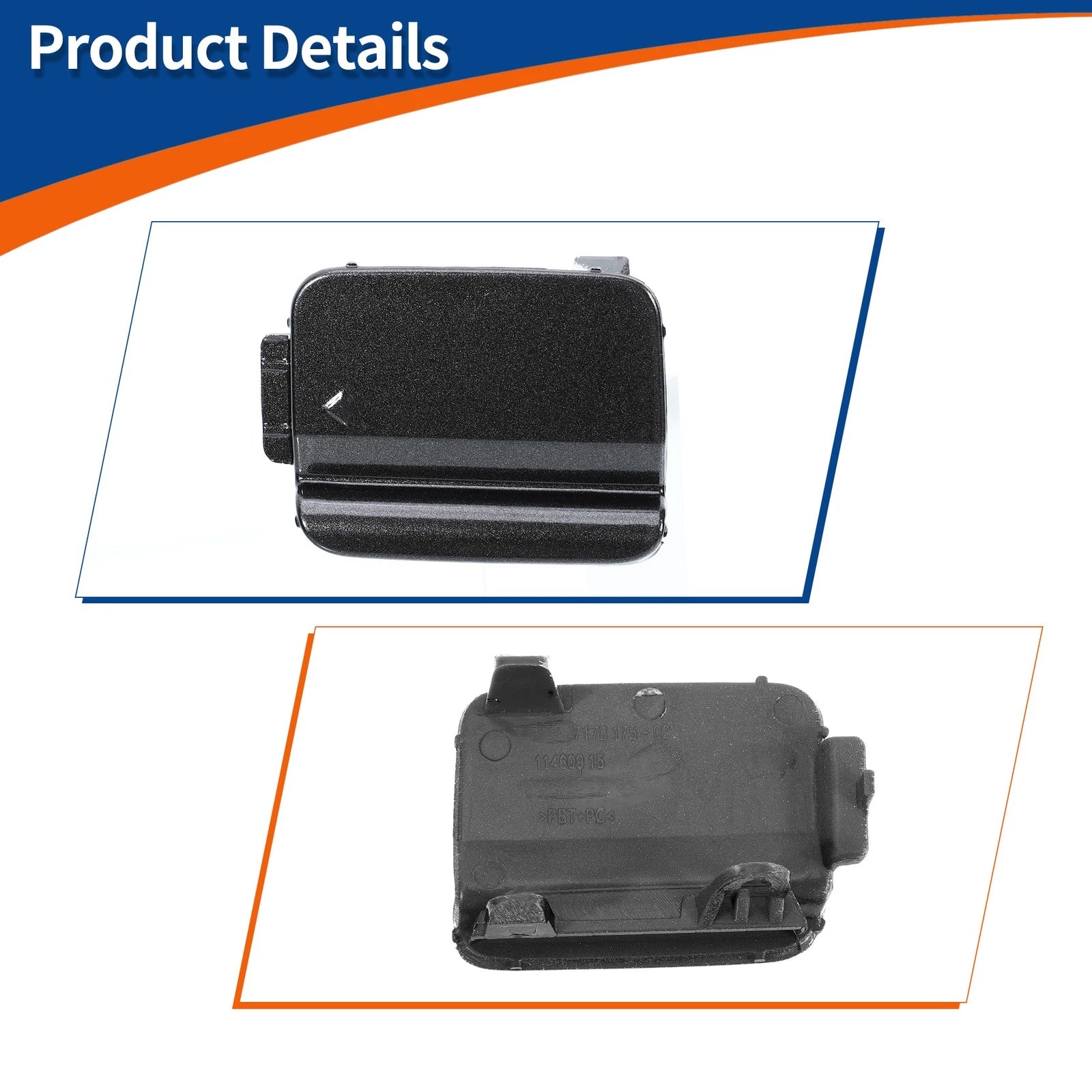 Rear Tow Hook Cover for BMW 528i 535i 550i (2011–2016) No. 51127178183 Dark Gray