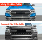 Chrome Grille Cover for Dodge RAM 1500 (2019–2022) Snap On Overlay