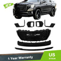 Set of 7 Gloss Black Grille Hood Trim Molding for GMC Yukon/XL Denali (2021–2023)