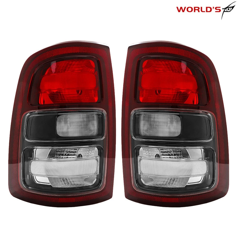 Set of 2 Tail Lights for Dodge Ram 2500 3500 (2019–2023) Halogen Black Trim