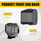 2X Bottom Seat Covers for Toyota Tundra (2014–2021) Gray Black Cloth
