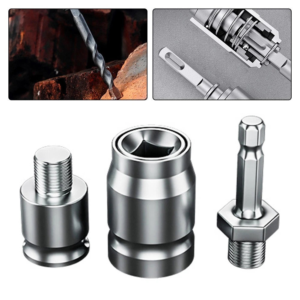 3X Electric Hammer Drill Adapter Head for Impact Driver Applications
