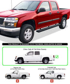 iBoard Stainless Steel 6" Side Bars for Chevy Colorado/GMC Canyon (2004-2012)
