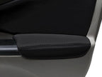 Front Armrest Door Panel Cover for Honda CR-V (2012–2016) Black PVC Leather