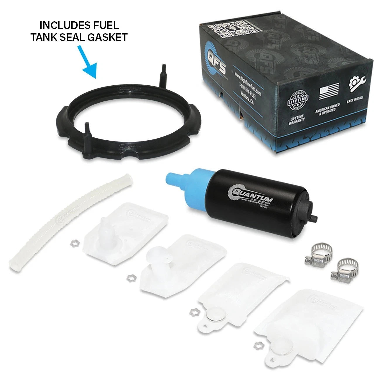 QFS Fuel Pump + Gasket + Strainer for Yamaha C3 TMax Zuma 50 (2005–2019)