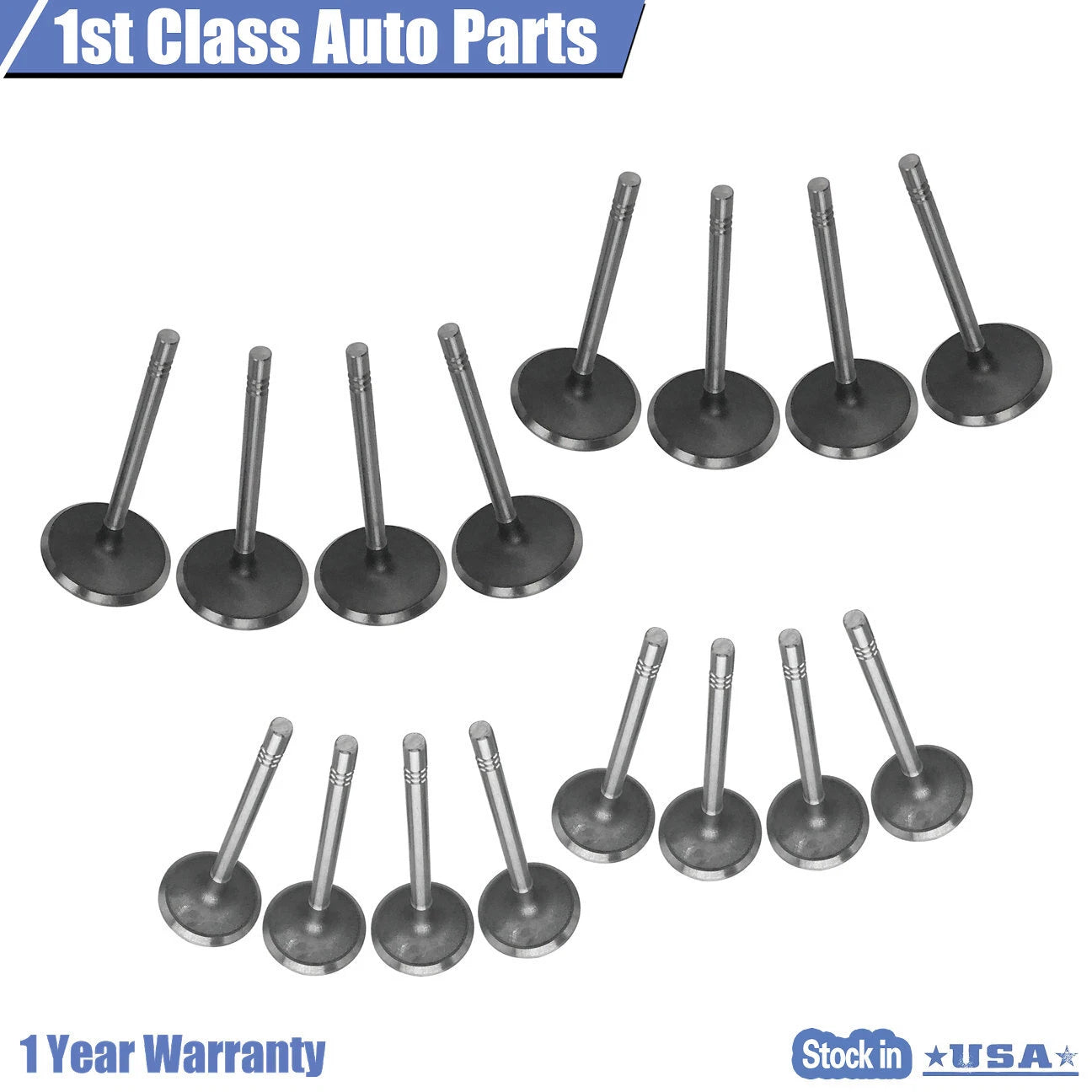 16X Exhaust Intake Valve Kit for Dodge Dakota, Chrysler Aspen, Jeep 4.7L (2000–2010)