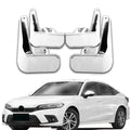 Pearl White Painted Mud Flaps Guards Splash Flares for Honda Civic (2022–2024)