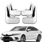 Pearl White Painted Mud Flaps Guards Splash Flares for Honda Civic (2022–2024)