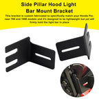Side Pillar Hood Light Bar Mount Bracket for Honda Pioneer 700 1000 (2014–2023)