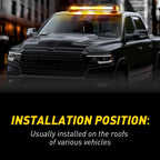 54 LED Strobe Light Bar for Universal Emergency Warning Traffic Advisor