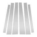 6 Pcs Door Pillar Window Trim for Mitsubishi Pajero (2009–2015) Silver Tone