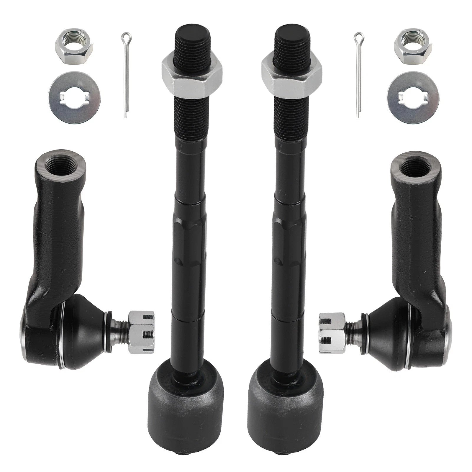 Set of 2 Inner Outer Tie Rods for Toyota Tacoma (2005–2022)