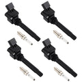 Set of 4 Ignition Coils & Iridium Spark Plugs for Audi TT TTS (2016–2020)