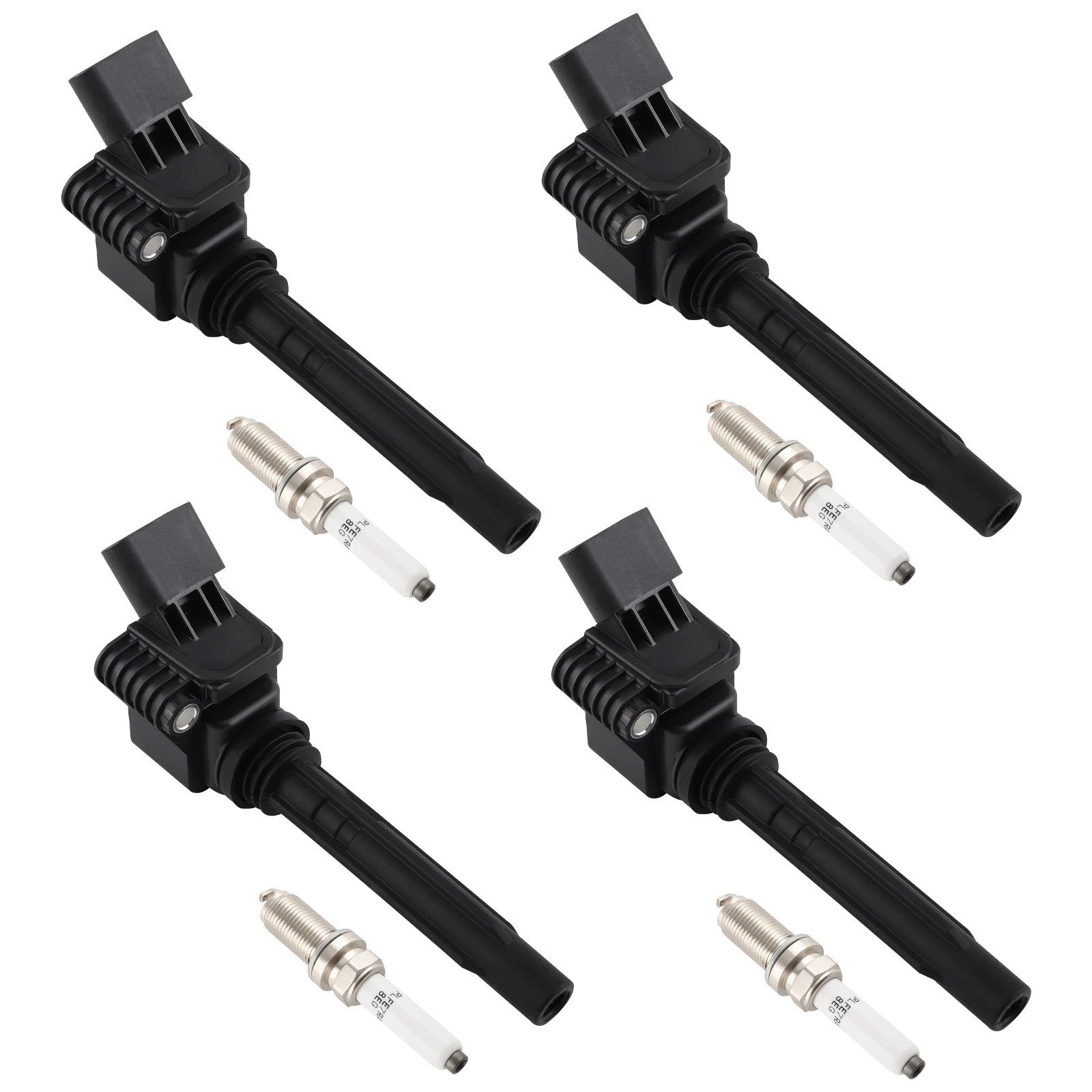 Set of 4 Ignition Coils & Iridium Spark Plugs for Audi TT TTS (2016–2020)