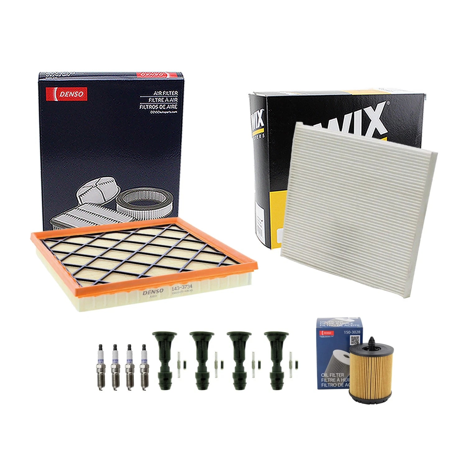 Tune Up Kit with 4 NGK Spark Plugs & Boots for Equinox Terrain (2010–2015)