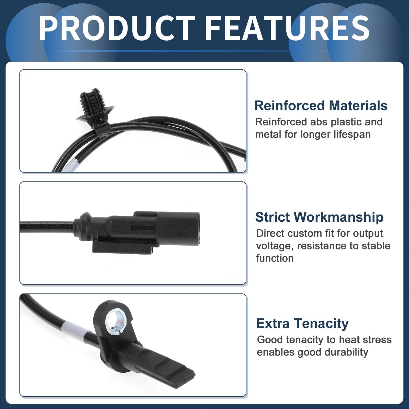 ABS Wheel Speed Sensor JR3Z2C190A for Ford Mustang (2018–2020) Rear