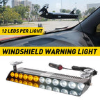 LED Amber/White Windshield Dash Strobe Light Bar for Car Truck (YYYY–YYYY)