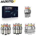 Set of 2 AUXITO 7443 7440 W21W White LED Bulbs for Reverse Turn Signal