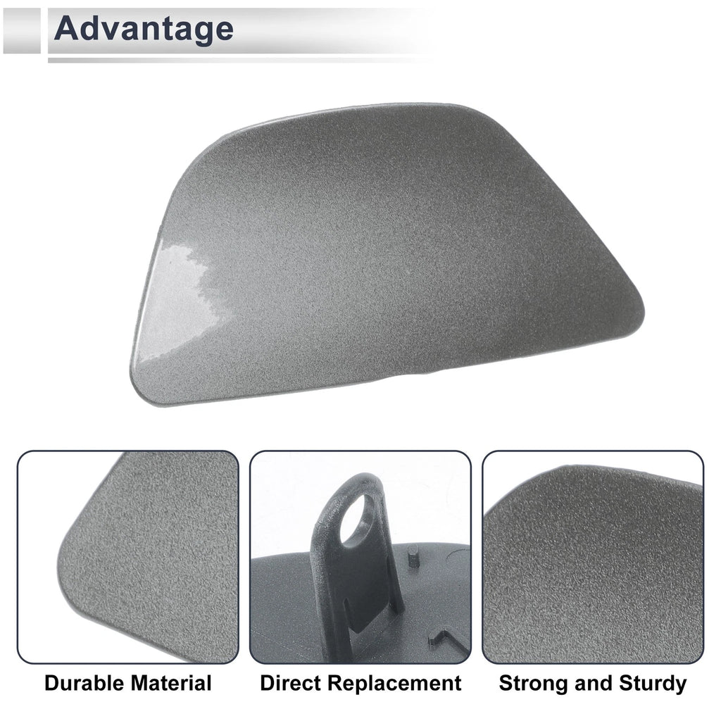 Front Right Washer Nozzle Cover Cap No. 51117332670 for BMW 535i GT (2014–2017) Grey