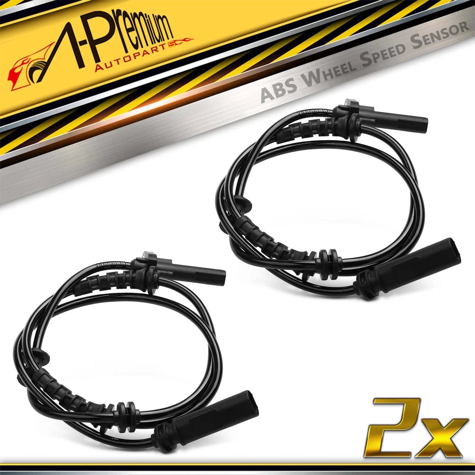 2X Rear ABS Wheel Speed Sensors for BMW 740i 740Li Alpina B7 (2011–2015)
