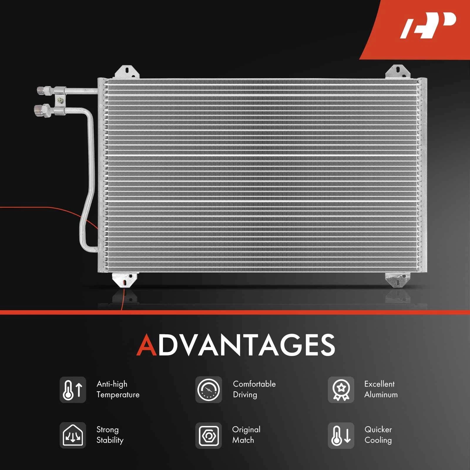 A/C Condenser with Bracket for Dodge Sprinter 2500 (2002-2006)