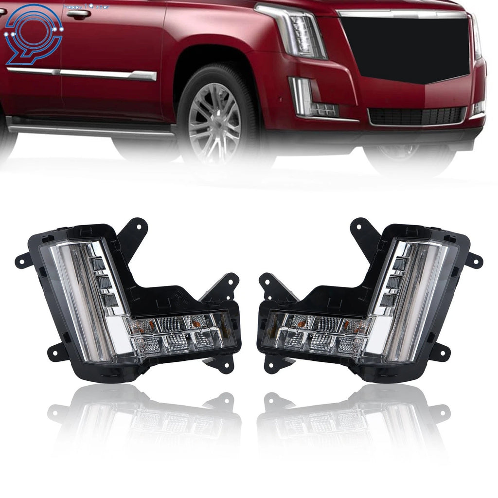 Set of 2 Fog Lights for Cadillac Escalade (2015–2020) w/ LED Lamp