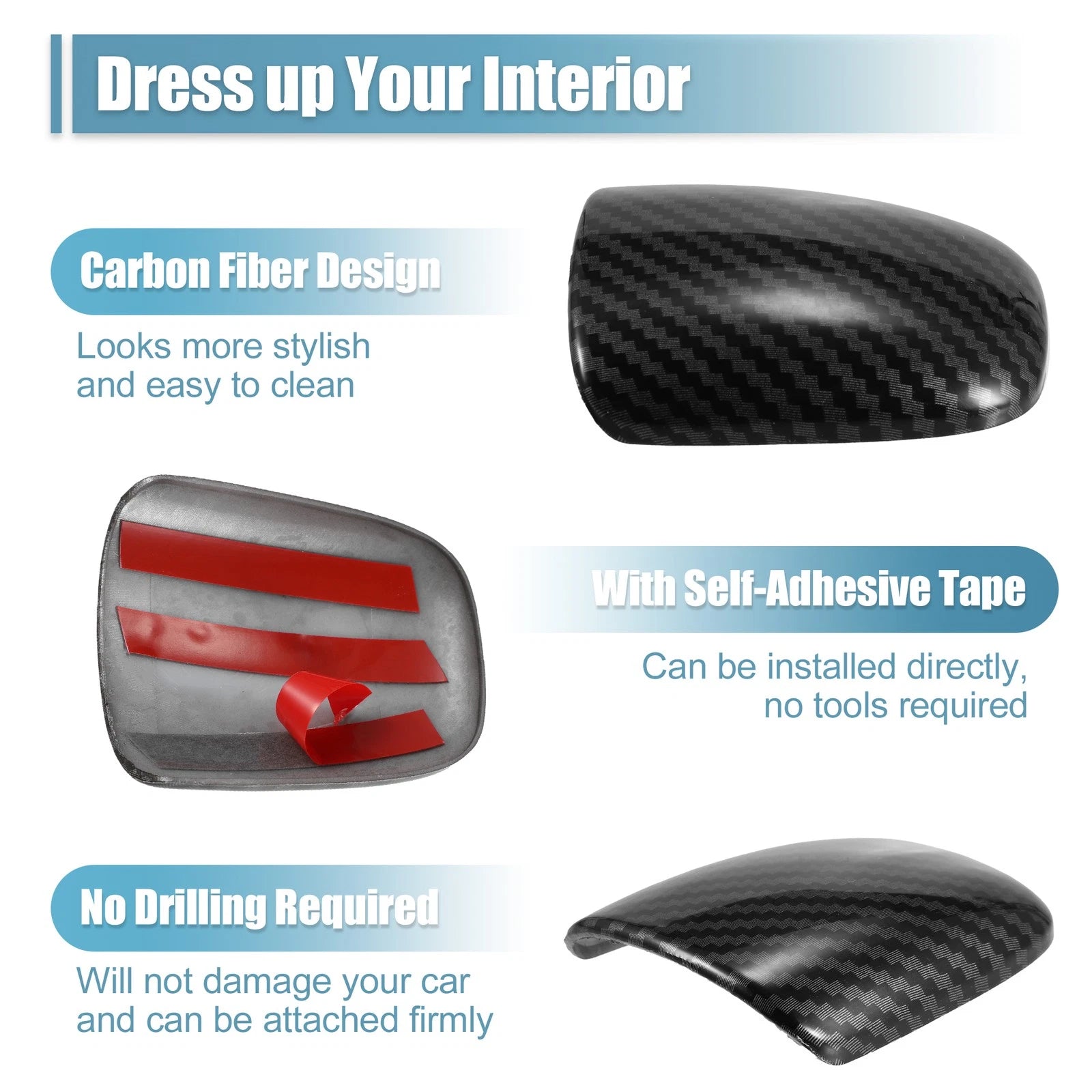 Gear Shift Knob Cover Trim for Dodge Challenger Charger (2015–2023)