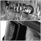 Pair of Black Housing Clear Corner Headlights for Toyota Tundra (2014–2021)