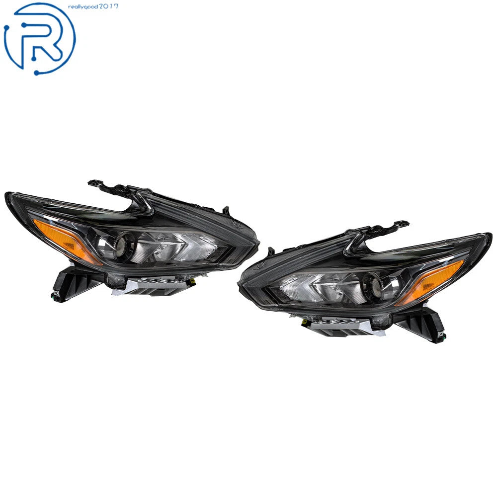 Set of 2 Halogen Headlights for Nissan Altima (2016–2018)
