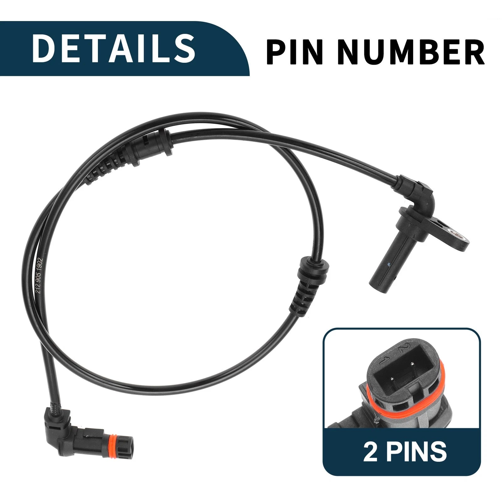 Front Left ABS Wheel Speed Sensor for Mercedes-Benz E-Class W212 (2009–2016) No.A2129051902
