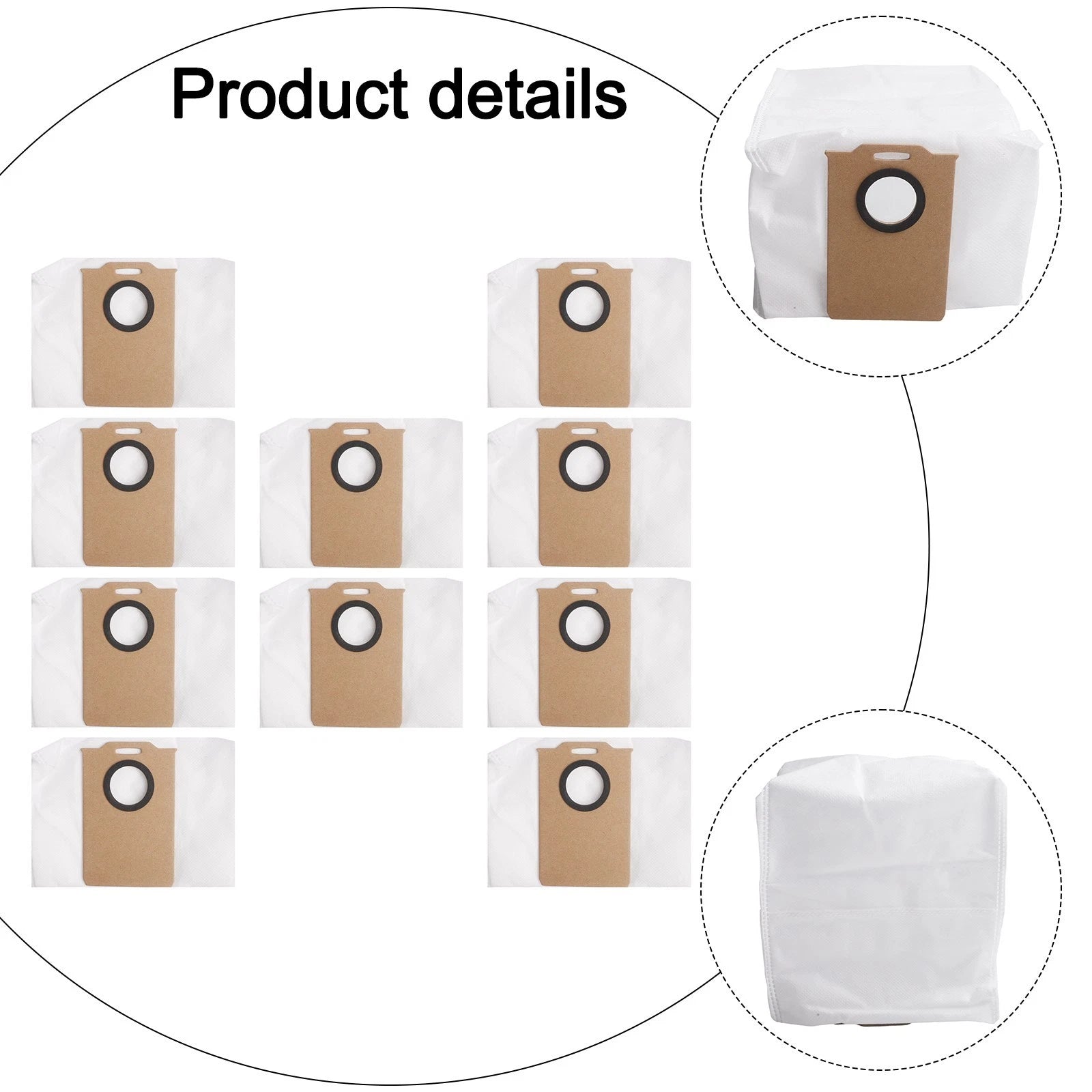 Set of 4 Replacement Self Emptying Bags for MONSGA MV3