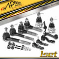 Set of 12 Front Control Arm Ball Joints Tie Rod Ends for Ford Lincoln Mercury