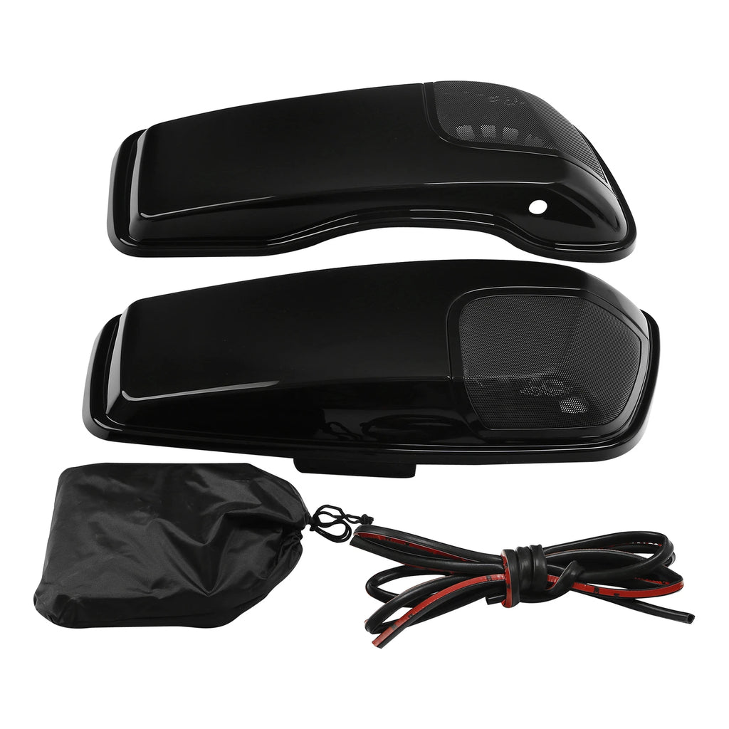 Saddlebag Lids with Speaker Cutouts for Harley Touring Road King Glide (2014–2023)