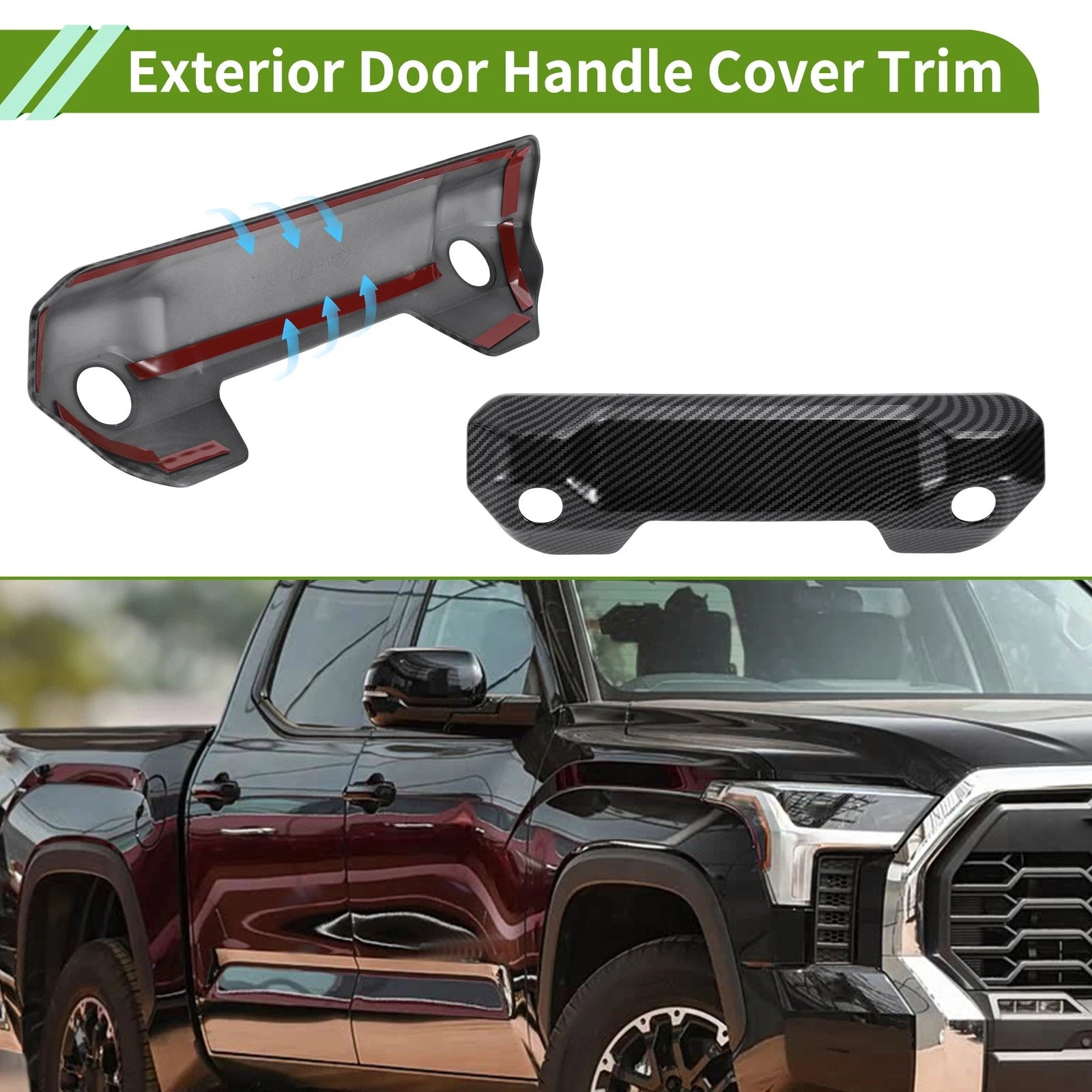 Exterior Door Handle Cover Trim for Toyota Tundra (2022–2025) ABS